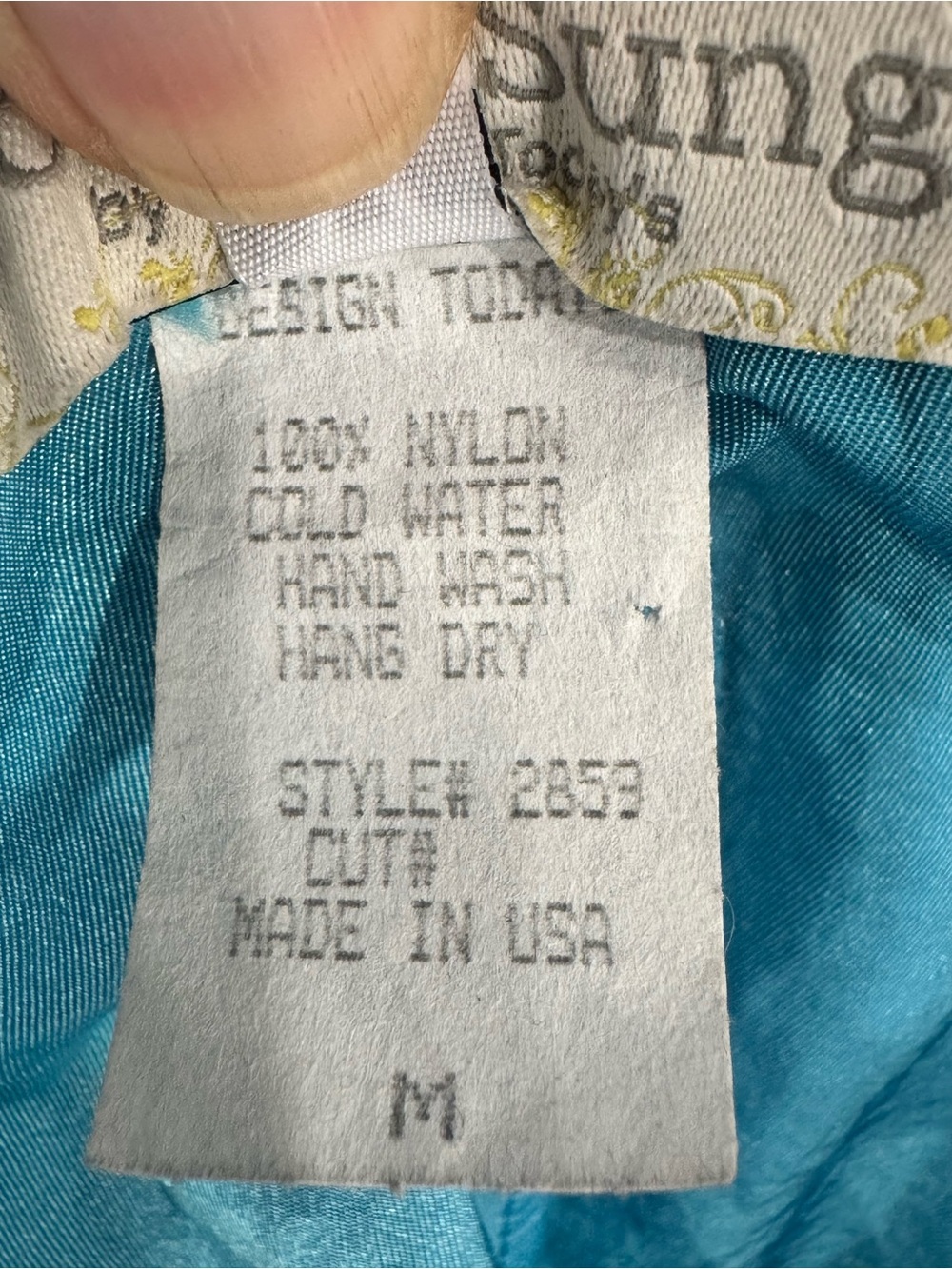 Turquoise Ruffle Collar Blazer Jacket - Picture 6 of 6